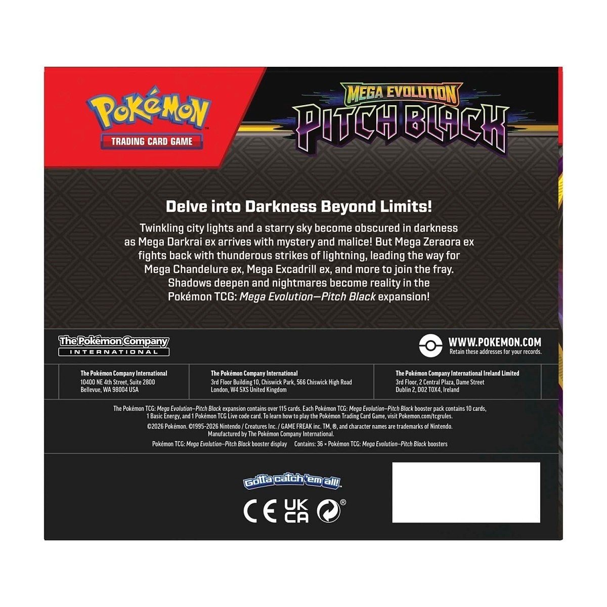 Pokemon Mega Evolution Pitch Black Booster Box (36 Packs) - New & Sealed – Photo 4